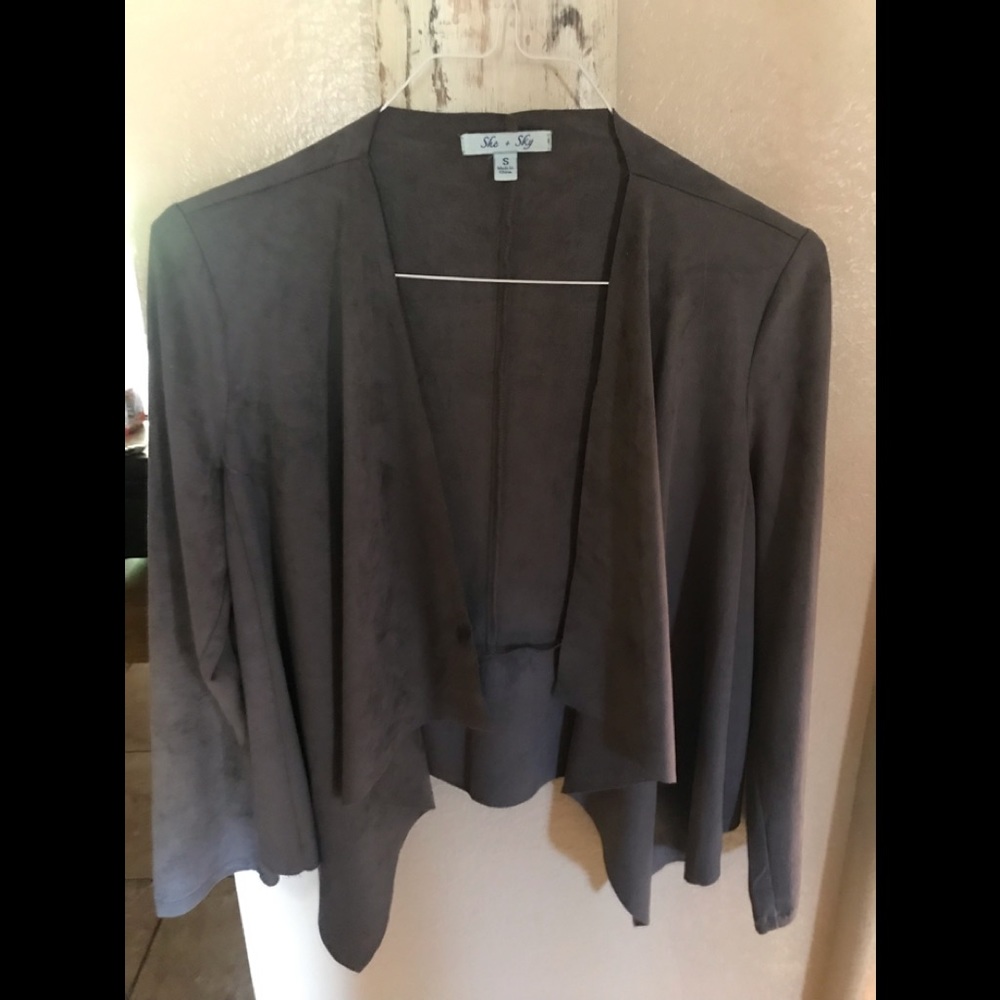 Soft brushed suede like blazer